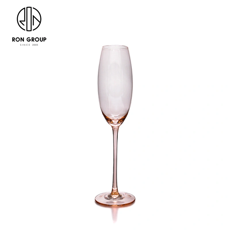 New Design Long Stem Cocktail Beverage Blue Color Champagne Glass