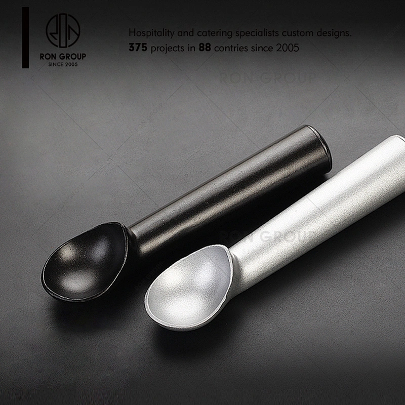 Restaurant anti-freeze sliver stainless steel ice cream scoop