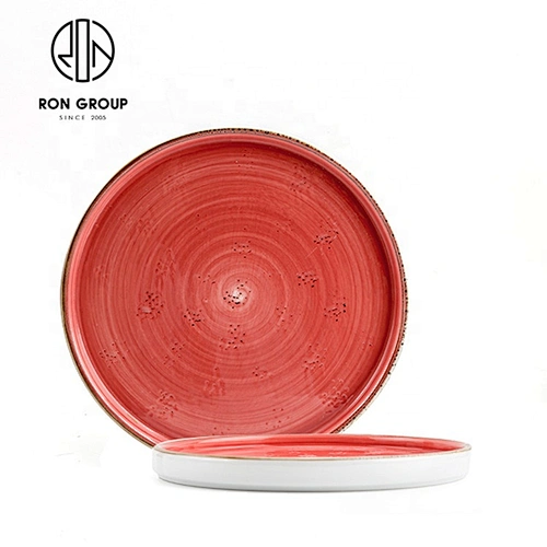 Wholesale Not Fragile Round Plate Luxury Restaurant Dinnerware