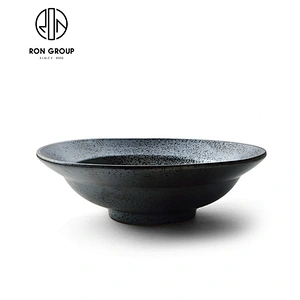 service tray matt black rectangular ceramic plates