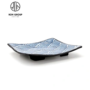 Japanese Tableware Rectangle Melamine Dinner Plate For Restaurant