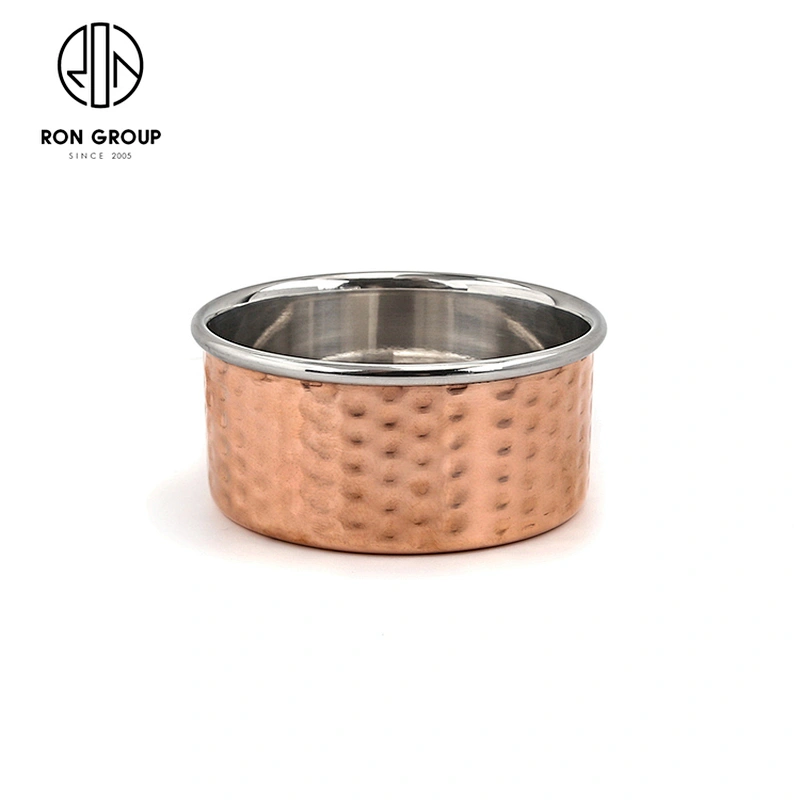 Restaurant Copper Coated Small Sauce Cups Stainless Steel Ramekin