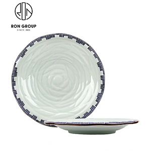 Wholesale Restaurant 6 Inch Round Ceramic Flat Dinner Plate