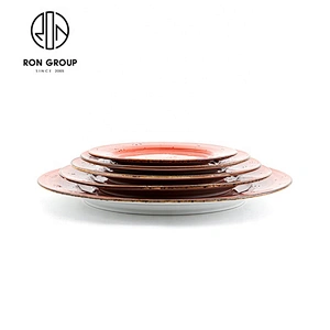 Customized Indian Red Dinner Plates Used In Restaurant