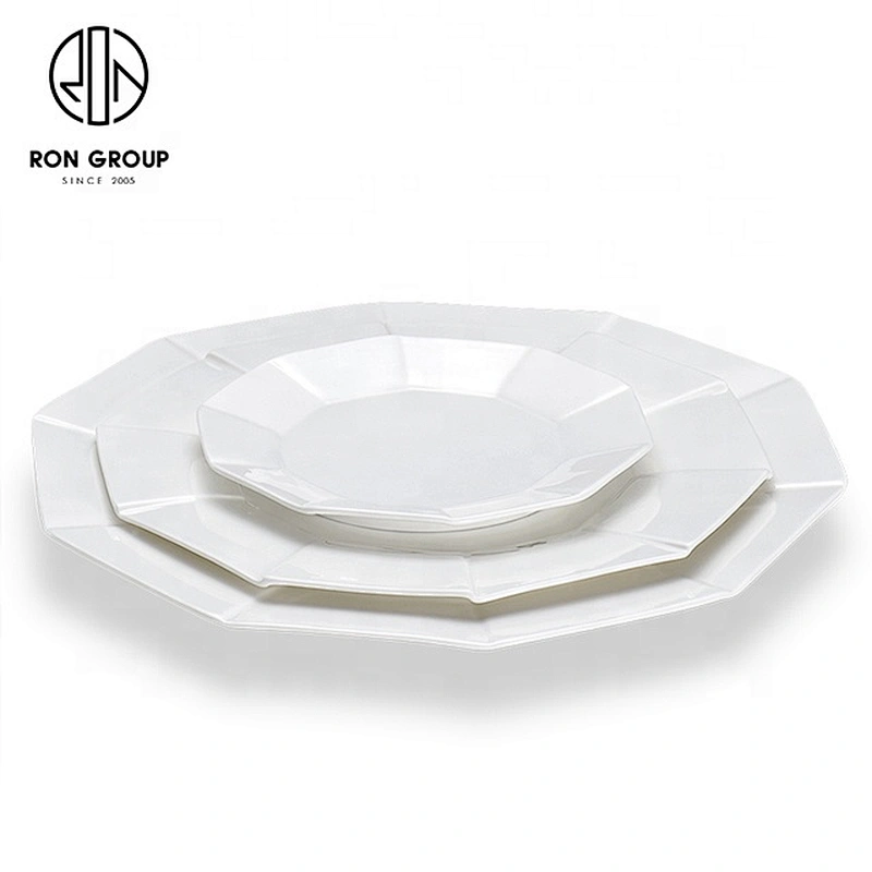 Wholesale Custom Design Rhombus Round Plate For Restaurant Used