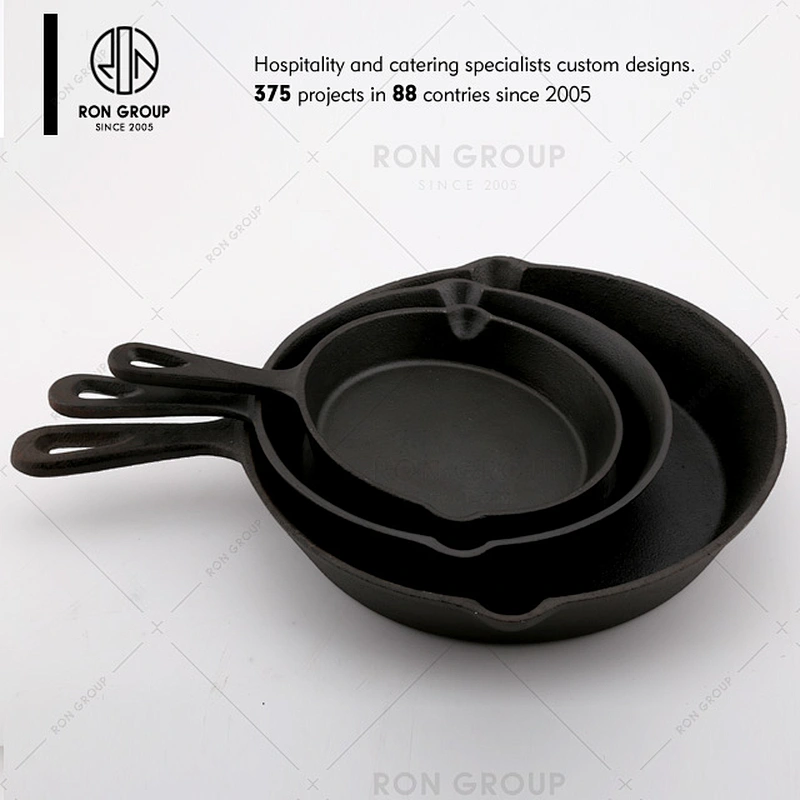 Wholesale Restaurant Cast Iron Cooking Fry Pan Set