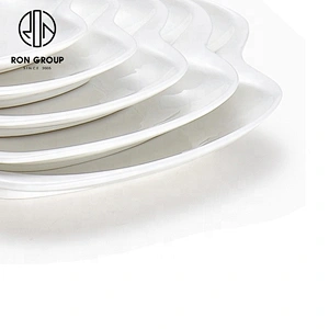 Fancy Dinnerware Custom Intersperse Rhombus Shape Ceramic Dinner
