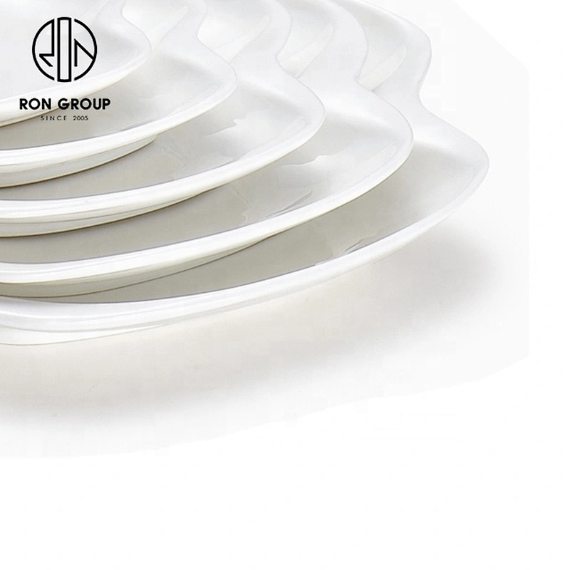 Fancy Dinnerware Custom Intersperse Rhombus Shape Ceramic Dinner