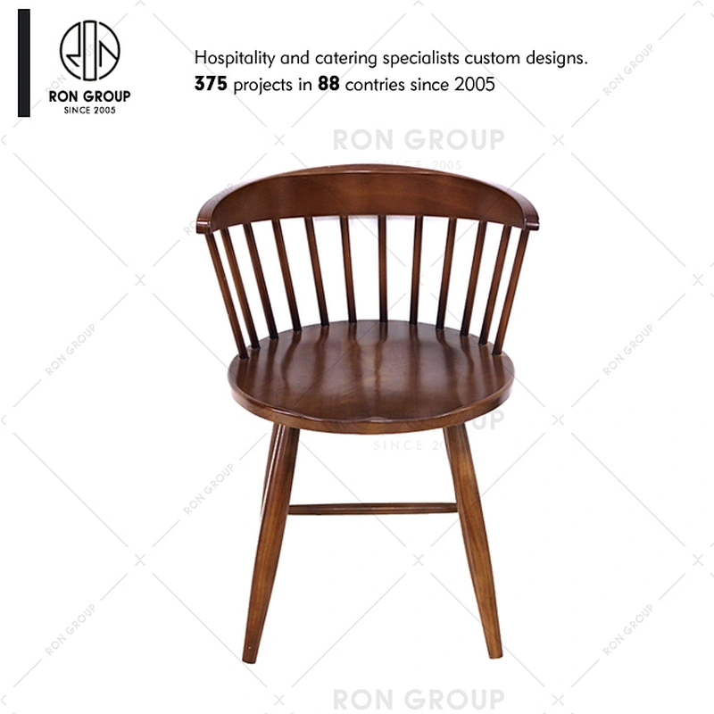 Cafe club elegant durable wooden restaurant chair for sale used