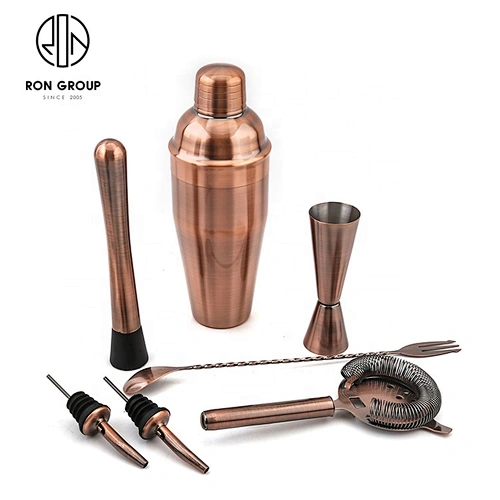 Cocktail Shaker Set Promotional 700ml Plastic Bottle Shape Cocktail Shaker