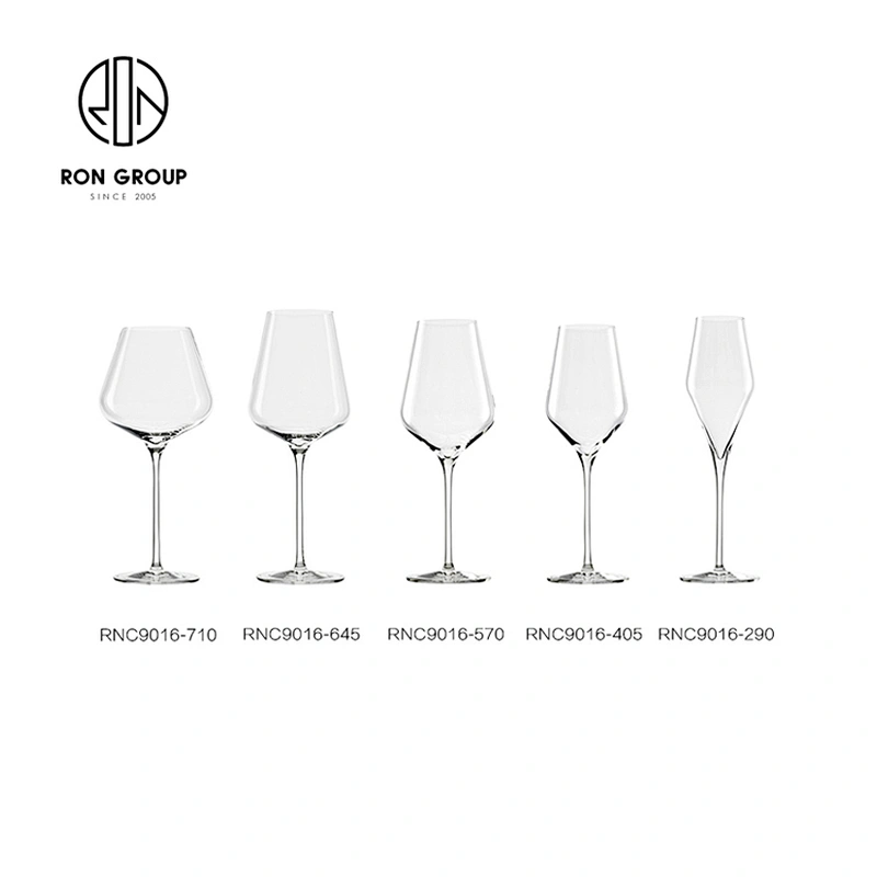 Wholesale Large 710ML Transparent Crystal Burgundy Wine Glass For Restaurant