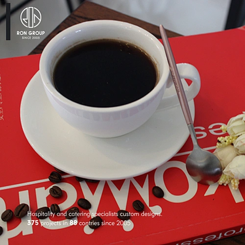 High Quality Modern Customized Coffee Shop White Ceramic Coffee Mug