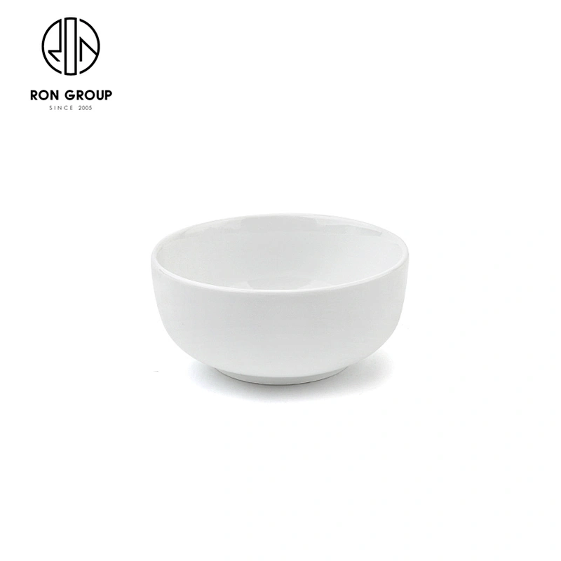 Western Restaurant Hotel Porcelain Rice Soup Salad Round Bowl