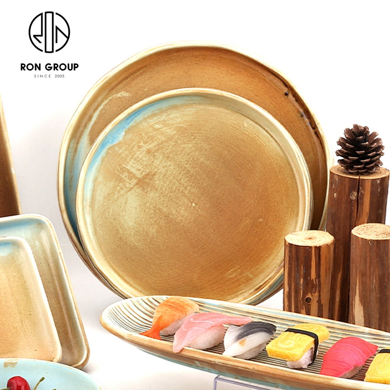 New Design Ceramic Soup Plate Restaurant Round Porcelain Plates
