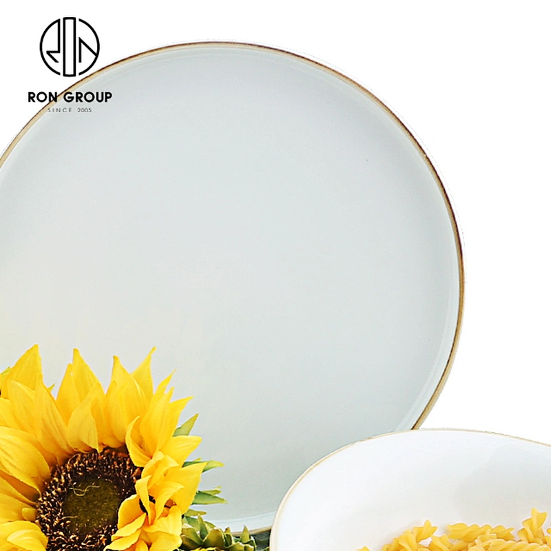 Customized 1.03 Kg Tableware Ceramic Soup Salad Bowl For Restaurant Hotel