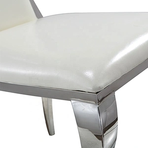 Chinese Luxury Dining Restaurant Gold Stainless Steel Wedding Chair