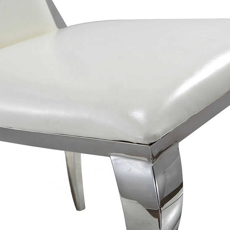 Chinese Luxury Dining Restaurant Gold Stainless Steel Wedding Chair