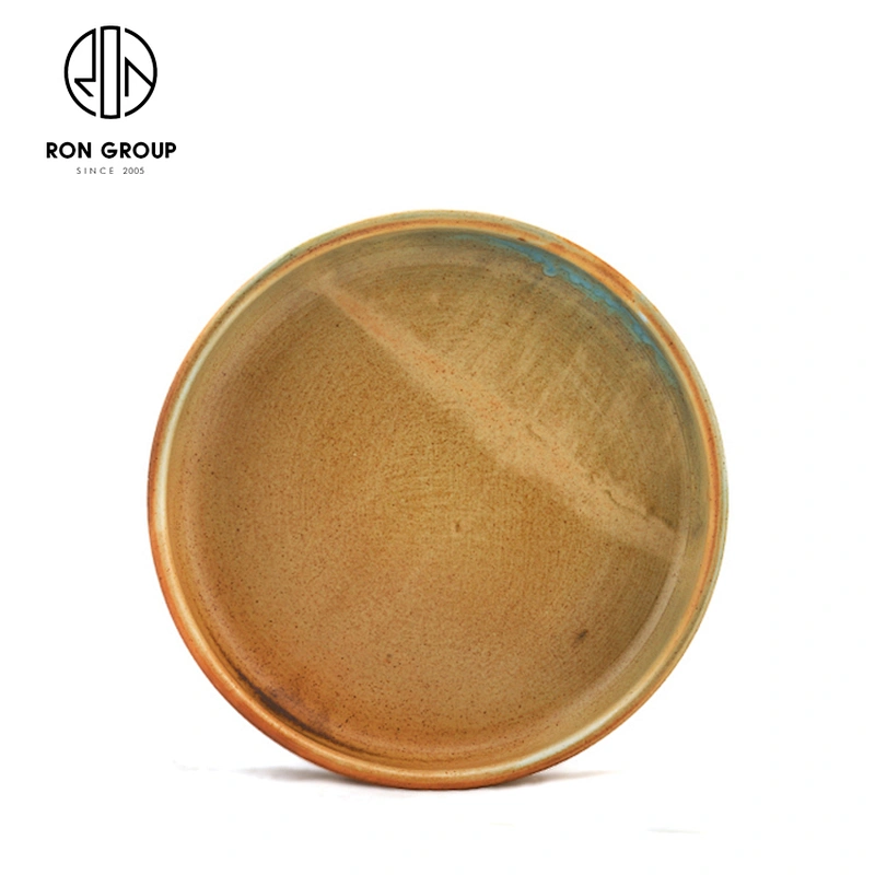 Hot Sale Hotel Dinnerware Ceramic Straight Edge Round Soup Plate