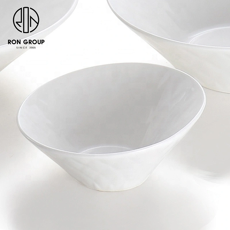 Factory Direct Sales Upscale Ceramic Customized White Buffet Bowl