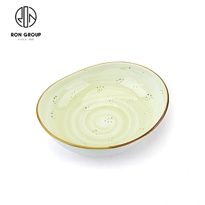 Wholesale Crockery Restaurant Ceramic Plates Custom Color Dinner Set