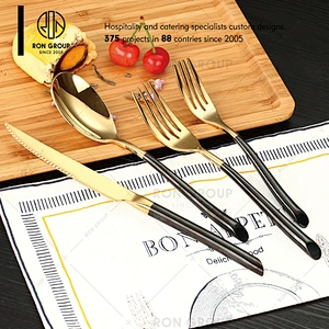 Gold Plated Cutlery Set For Restaurant Wedding