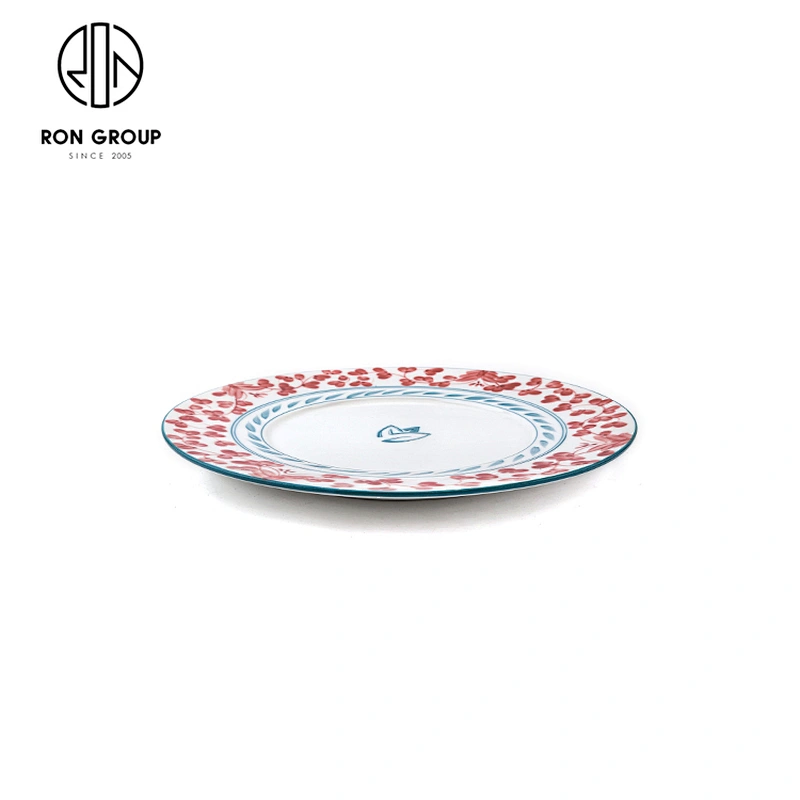 hotel hand painted ceramic plates tableware porcelain charger restaurant plate