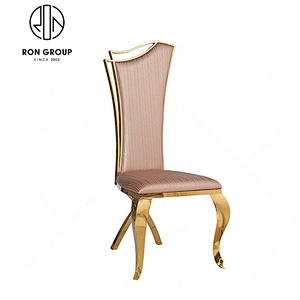 Hotel stainless steel rose gold banquet wedding chair