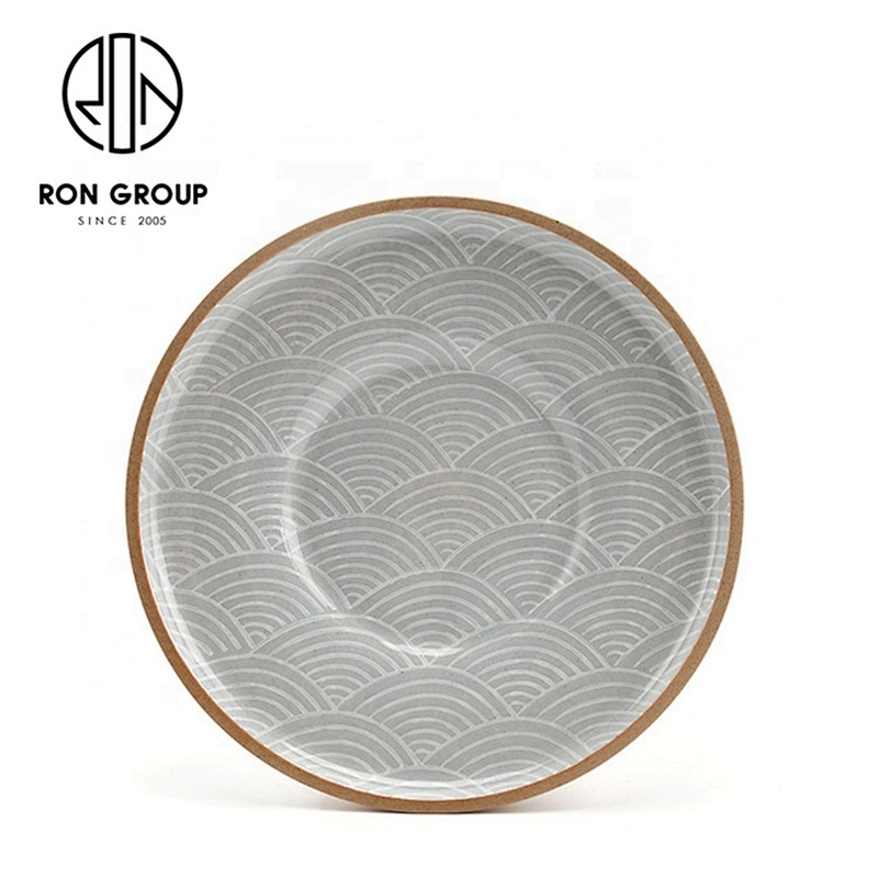Fish Pattern Restaurant Customized Custom Ceramic Shallow Bowl