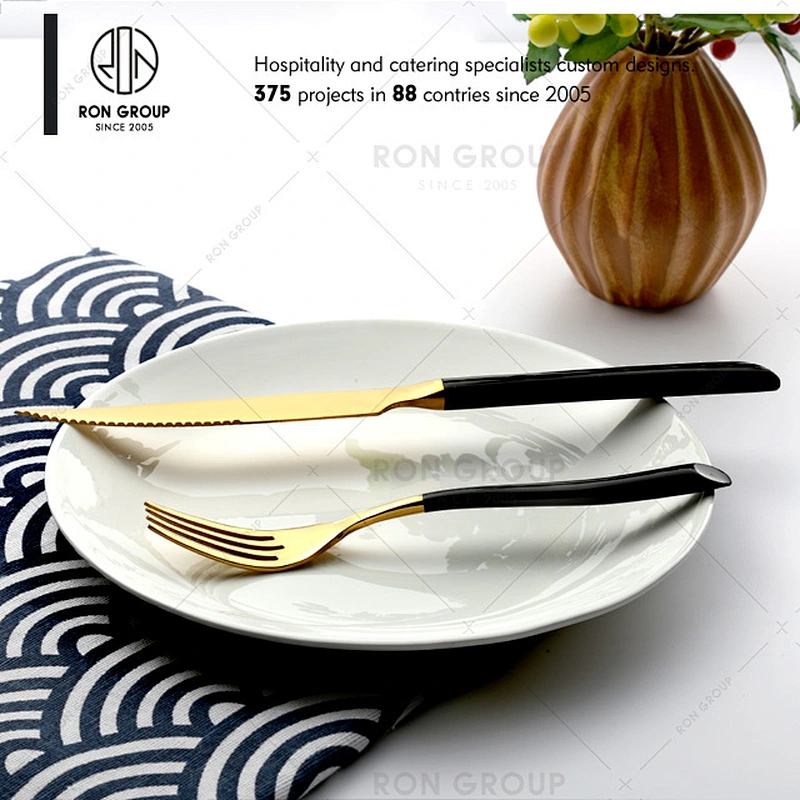 Stainless Steel Black Handle Dinner Knife Table Knife