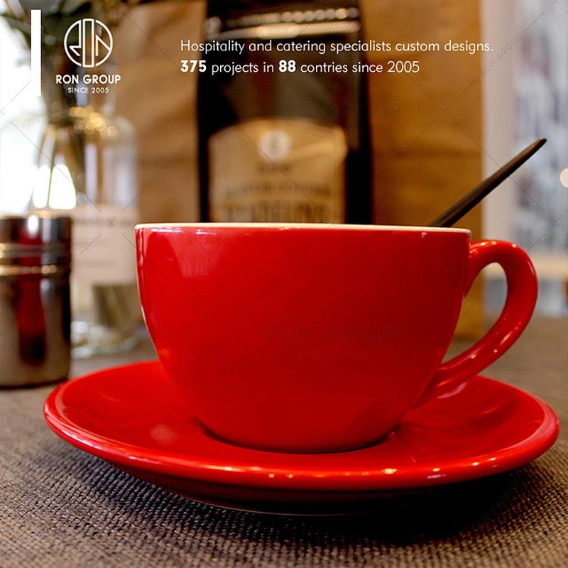 Ceramic arabic black coffee cups with own logo design