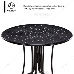 Wholesale Restaurant Wooden Dining Table With Metal Frame