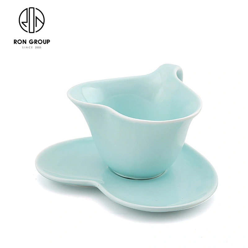 Chinese Suppliers Exquisite Shape Fashion Indoor Tableware Ceramic Coffee Tea Cups And Saucers