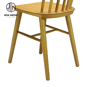 European Style Durable Stackable Beech Veneer Plywood Chair Restaurant Dining