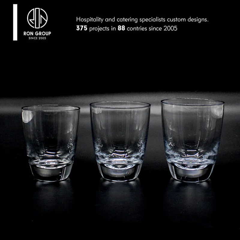 Food grade restaurant reusable 6oz clear plastic water cup