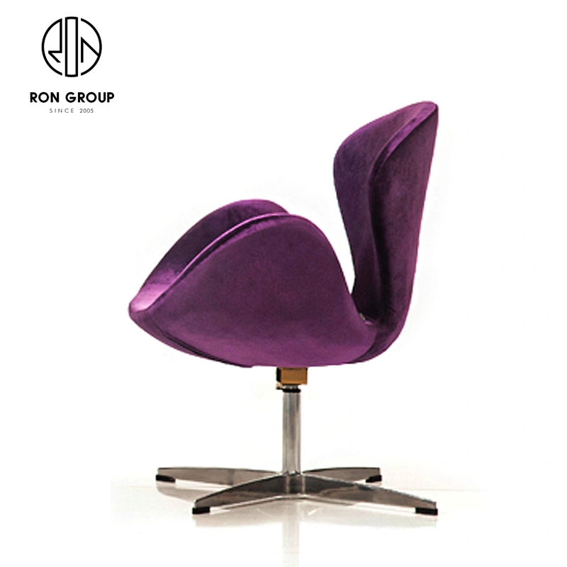 Modern Style Living Room Lint High Density Foam Aluminum Leisure Chair