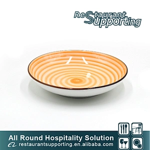 Foshan high quality restaurant china ceramic round plate for sale