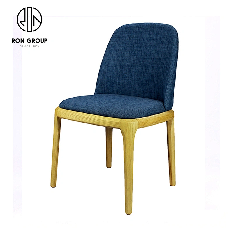 China Luxury White Ash Wood Durable Stackable Chair Restaurant Dining