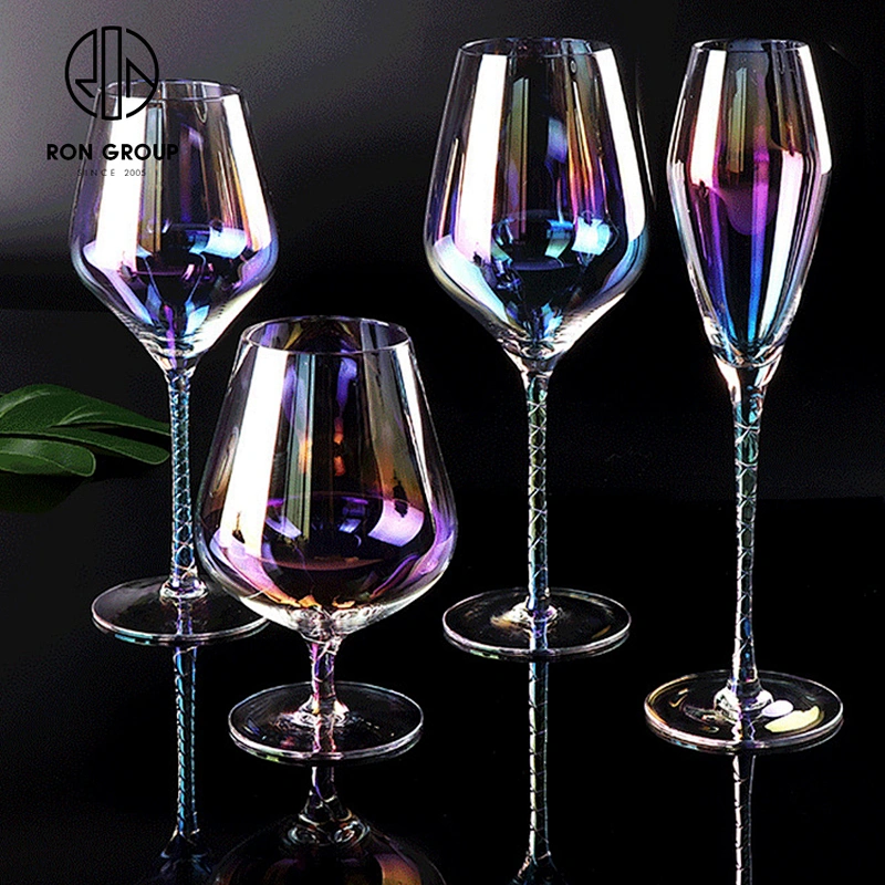 Best Selling Fashion Crystal Clear 230ml Champagne Wine Brandy Glass For Wedding