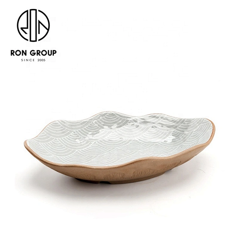 Easy To Clean Beautifully High Quality Wave Edge Special Oval Bowl