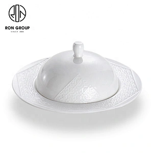 Direct Sales Western Restaurant Dedicated White Ceramic Soup Bowl