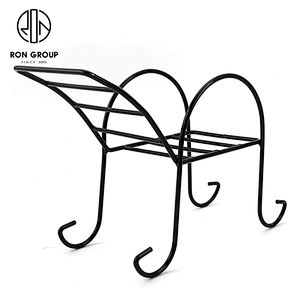 Restaurant Kitchen Art Roast Chicken Iron Art Chair Rack Shelf