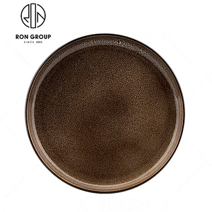 Wholesale Japanese Restaurant Tableware Ceramic Round Plates