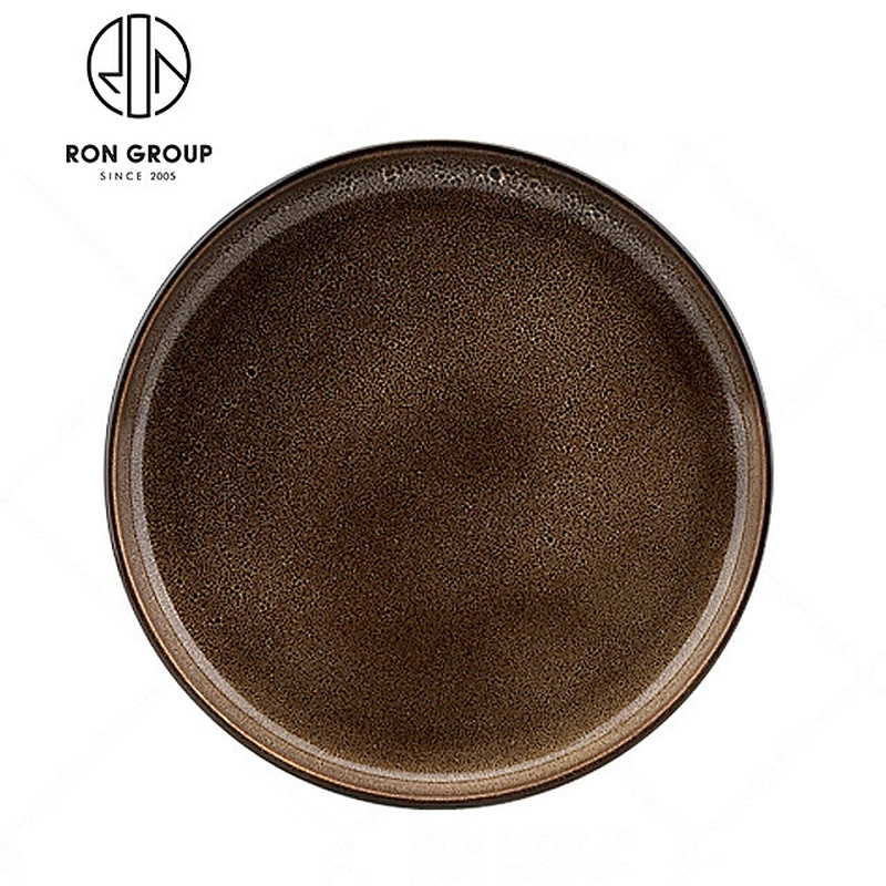 Wholesale Japanese Restaurant Tableware Ceramic Round Plates