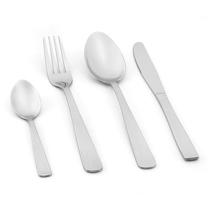 Restaurant Wedding Gold And Pink Color Stainless Steel Flatware Cutlery