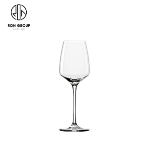 Custom Logo Restaurant 350ML White Lead-Free Crystal Wine Glasses