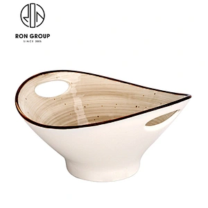Wholesale Ceramic Cereal Bowl With Double Handle