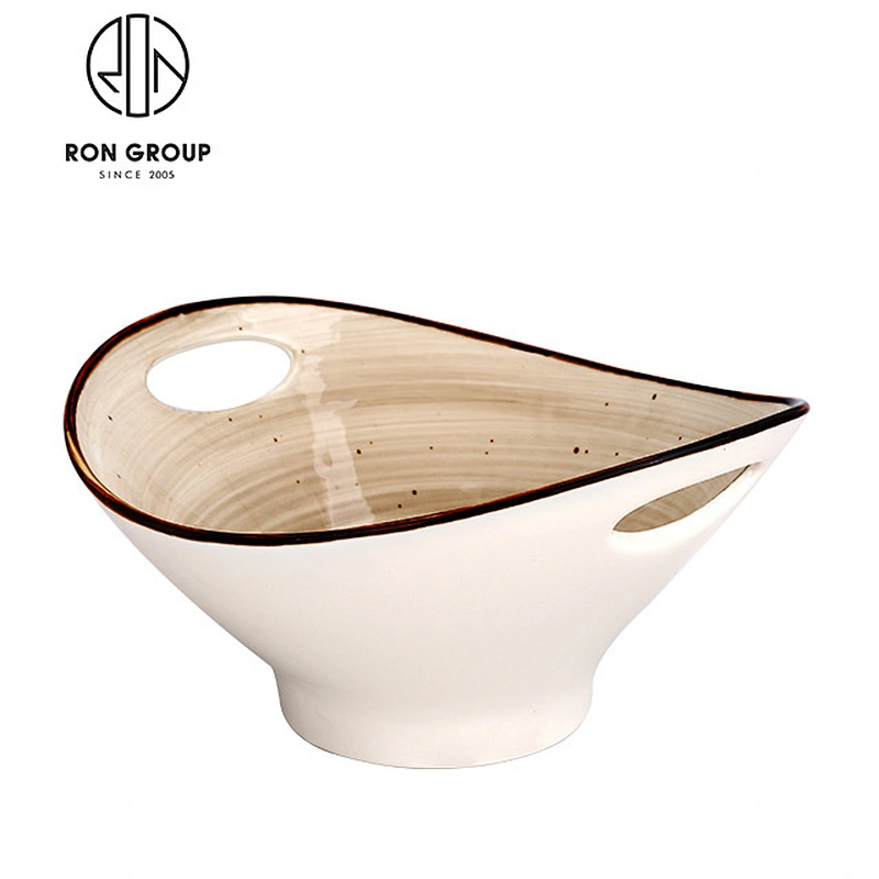 Wholesale Ceramic Cereal Bowl With Double Handle