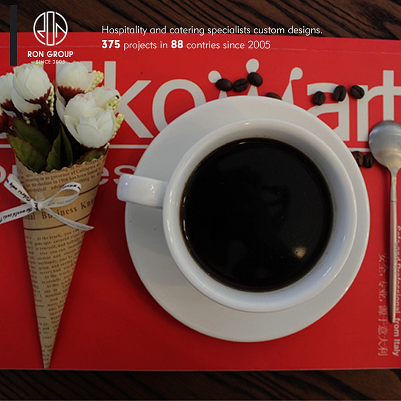 High Quality Modern Customized Coffee Shop White Ceramic Coffee Mug