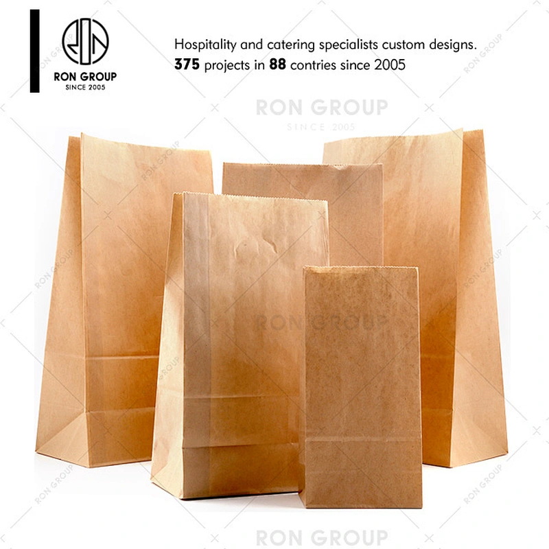 Craft Custom Paper Bag for Restaurant Hotel Cafe
