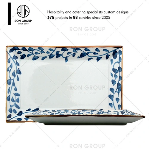 Japanese Style Hand-painted Ceramic Dishes For Sale